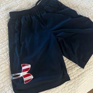 Under Armour Navy with USA logo Men’s Shorts Small